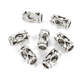 European Alloy Beads, Tibetan Style Large Hole Beads, Column