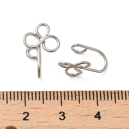 316 Surgical Stainless Steel Clip on Nose Rings, Nose Cuff Non Piercing Jewelry