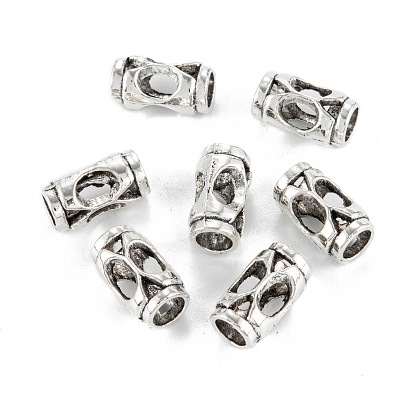 European Alloy Beads, Tibetan Style Large Hole Beads, Column