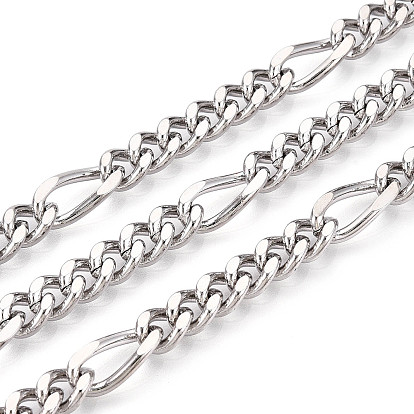 Латунь Figaro цепи, несварные, с катушкой