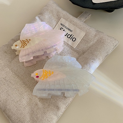 Заколки для волос с когтями из ацетата целлюлозы (смола), рыба