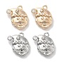 Латунные микро проложить кубического циркония подвески, без кадмия, без никеля и без свинца, талисманы деда мороза
