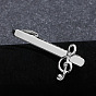 Brass Tie Clips, Musical Note