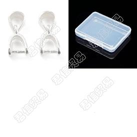 10Stk. 925 Eispickel-Klemme aus Sterlingsilber, Dreieck