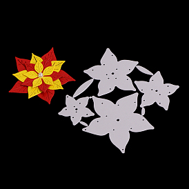 Flower Frame Carbon Steel Cutting Dies Stencils, for DIY Scrapbooking/Photo Album, Decorative Embossing DIY Paper Card