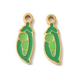 304 нержавеющей стальной эмали подвески, гороховые обереги, ионное покрытие (ip)