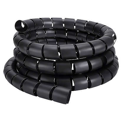 Cubierta de envoltura espiral de cable de alambre de plástico, Protección de tuberías con clips
