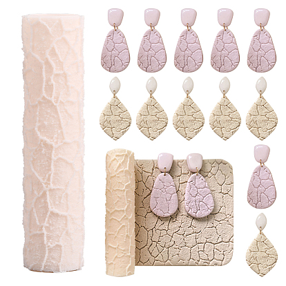 Пластиковый текстурный валик, ролик для изготовления сережек