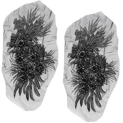 3d цветочные кружевные аппликации, аксессуары для вышивки из полиэстера, для рюкзаков, одежда