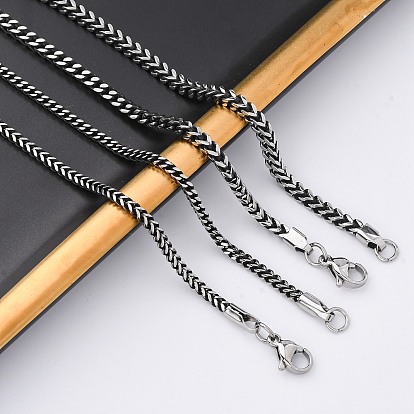 304 из нержавеющей стали цепи пшеницы ожерелья, полированный