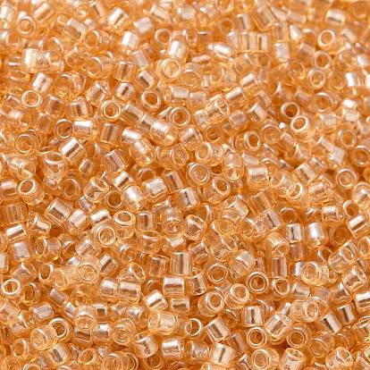 Transparent Colours Luster Glass Seed Beads, Cylinder