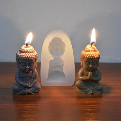 Силиконовые формы для свечей своими руками, формы для литья смолы, для уф-смолы, изготовление ювелирных изделий из эпоксидной смолы, Статуя Будды