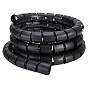 Cubierta de envoltura espiral de cable de alambre de plástico, Protección de tuberías con clips