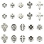 100 pièces 10 styles tibétains perles en alliage, croix