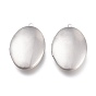 316 Stainless Steel Locket Pendants, Photo Frame Charms for Necklaces, Oval