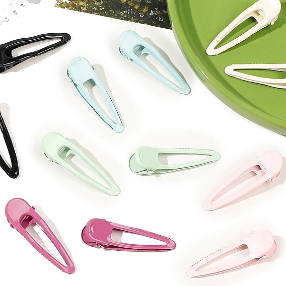 Заколки для волос из кожи аллигатора в форме капли, аксессуары для волос для женщин и девочек