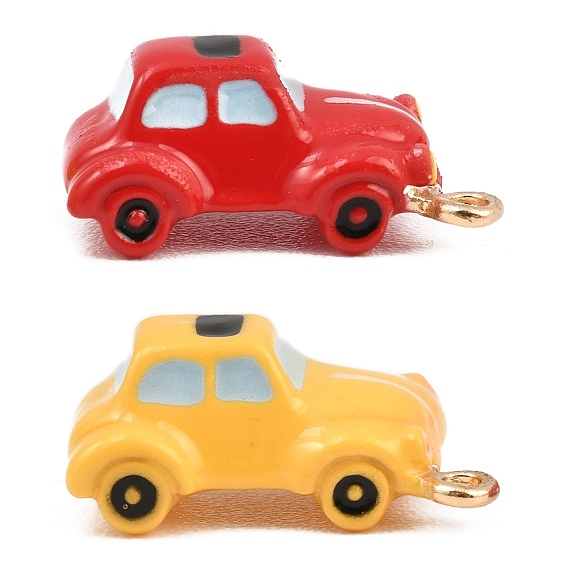 Pendentifs en émail , charmes de voiture, or
