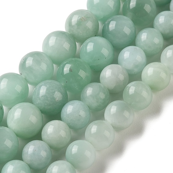 Бусины из натурального стекла, круглые, сгладить