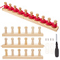Wooden Knitting Loom Frame, with Iron Findings