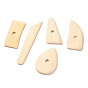 Wooden Pottery Clay Carving Curved Clapper Tool, Sculpting Tools for DIY Art Crafts