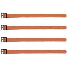 Ремень из искусственной кожи, с пряжками из сплава и железа