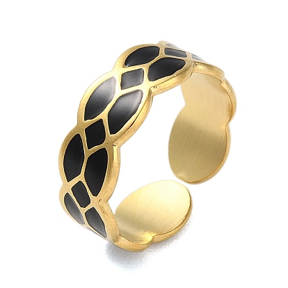 304 anillos de puño de acero inoxidable del esmalte, rombo