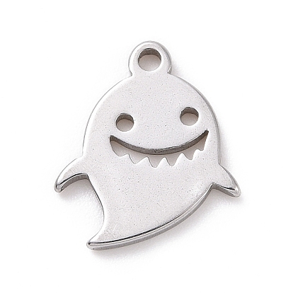 304 Stainless Steel Charms, Ghost Charms