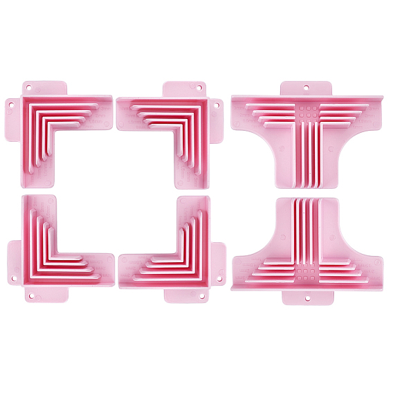 8Pcs Plastic Corner Guides for Chipboard Boxes, Corner Clamps, Scrapbooking Tools