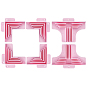 8Pcs Plastic Corner Guides for Chipboard Boxes, Corner Clamps, Scrapbooking Tools
