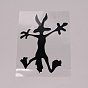 Waterproof PET Personality Wolf Car Stickers, with Adhesive Tape, for Cars Motorbikes Luggages Skateboard Laptop Decor