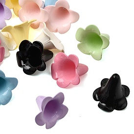 Acrylic Bead Caps, Flower