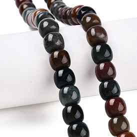 Natural Indian Agate Beads Strands, Barrel