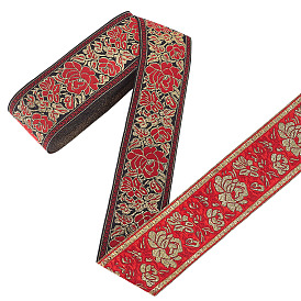 10 ленты из полиэстера в ярдах, цветочным узором