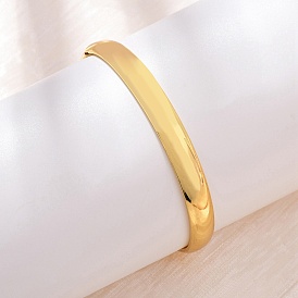 Простые латунные браслеты, шарнирные браслеты для женщин, долговечный, стойки покрытие, без кадмия и без свинца