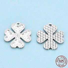 925 Sterling Silver Pendants, Flower