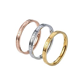 201 палец кольца из нержавеющей стали, кольцо с буквой