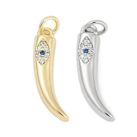 Латунные микропаве прозрачные подвески с фианитом, уголок с подвесками в виде глаз, без кадмия и без свинца, долговечный, стойки покрытие, с целью перехода в кольце