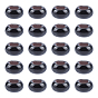 Natural Black Agate European Beads, Large Hole Beads, Dyed & Heated, Rondelle