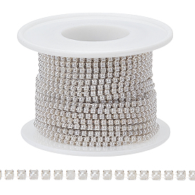 1 цепи с латунными лапками, с абс пластмассовыми жемчужными бисером, квадратный