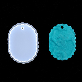 Pendant Silicone Molds, Resin Casting Molds, For UV Resin, Epoxy Resin Jewelry Making, Oval