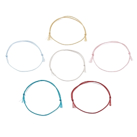 6 шт. 6 цвета полиэстеровый плетеный шнур для изготовления браслетов