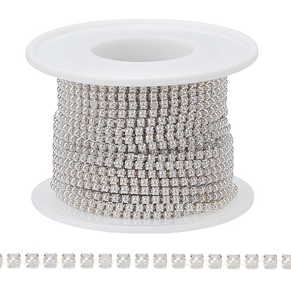 1 цепи с латунными лапками, с абс пластмассовыми жемчужными бисером, квадратный