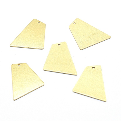 Brass Pendants, Cadmium Free & Nickel Free & Lead Free, Pentagon