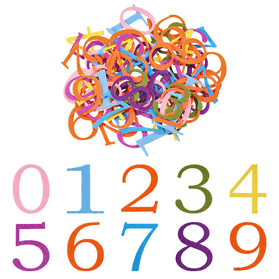 Felt Self-adhesive DIY Number Alphanumeric Stickers
