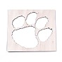 Olycraft Unfinished Wood Cutouts, Laser Cut Wood Shapes, for Home Decor Ornament, DIY Craft Art Project, Dog Paw Prints