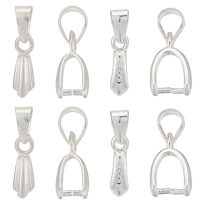 4 шт. 2 стили 925 подвески из стерлингового серебра, ледоруб и щепотку поручительств, с печатью 925