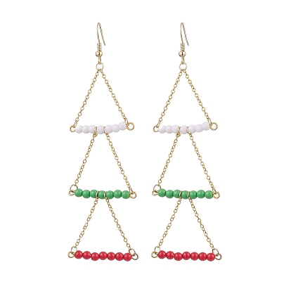 304 нержавеющая сталь, акриловые серьги с подвесками, Треугольник, треугольные