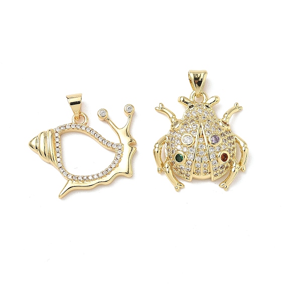 Латунные микро проложить кубического циркония подвески, без кадмия и без свинца, долговечный, стойки покрытие, реальный 18 k позолоченный