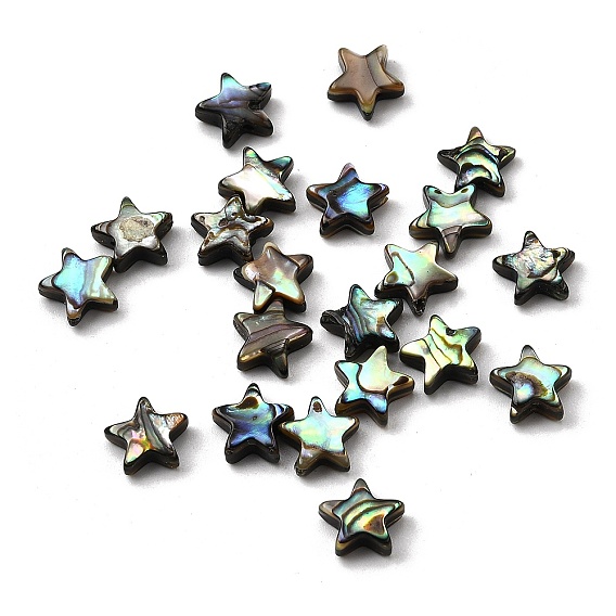 Натуральные бусинки из ушка, звезда