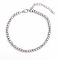 Schlichte, modische, runde 304 Edelstahl-Perlenarmbänder für Damen